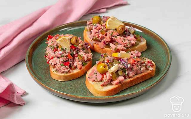 Закуска с тунцом и овощами — Рецепт с фото