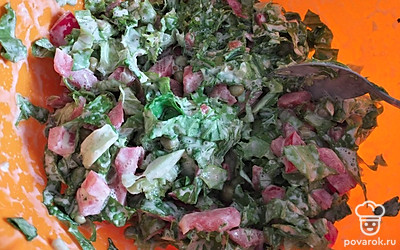 Подать порционно, украсив зеленью. Приятного аппетита!