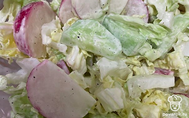 Салат с редисом «Весеннее настроение» — Рецепт с фото