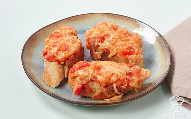 Брускетта с сыром — Рецепт с фото