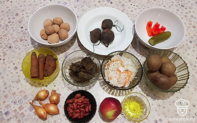 Подготовьте все ингредиенты.