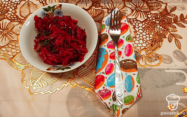 Свекла с огурцом — Рецепт с фото