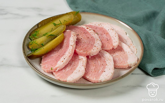 Свиная грудинка в рассоле — Рецепт с фото