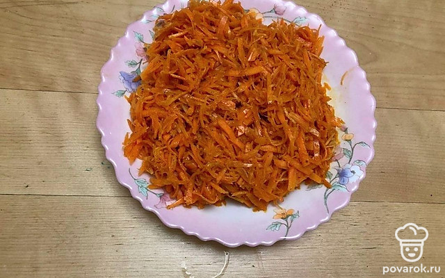 Ароматная морковь по-корейски — Рецепт с фото