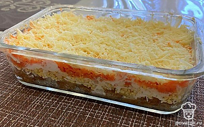 Низкокалорийный салат с яблоком и морковью — Рецепт с фото