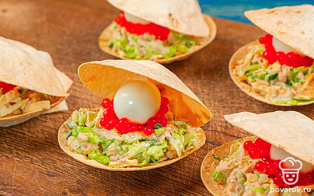 Салат-закуска «Ракушка». Здоровое питание с Ольгой — Рецепт с фото