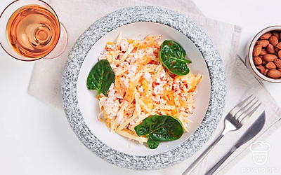 Подавайте салат с курицей, сбрызнув его бальзамическим уксусом перед подачей.