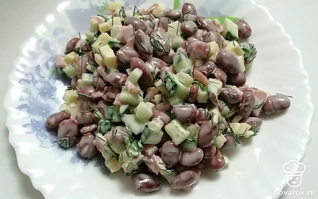 Салат с красной фасолью «Жизель» — Рецепт с фото