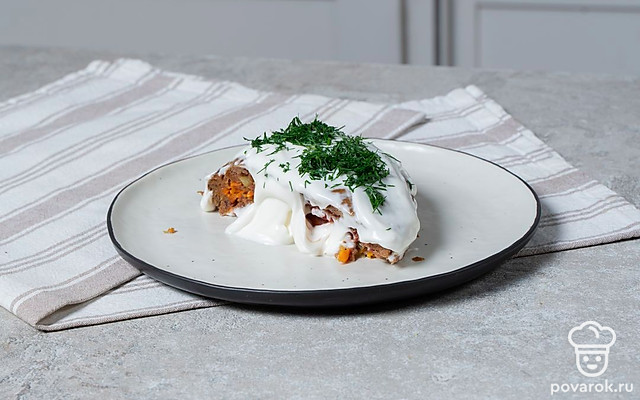 Печеночный торт в духовке — Рецепт с фото