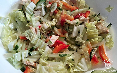 Подаем в салатнице. Приятного аппетита!