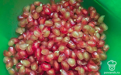 Разобрать гранат на зерна.