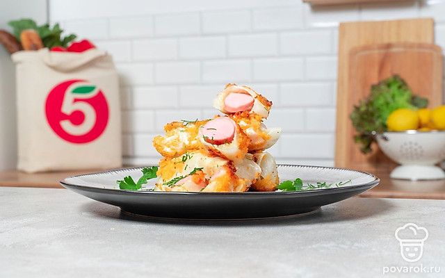 Сосиска в капусте — Рецепт с фото