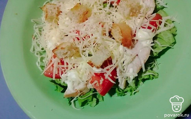 Салат «Цезарь» с курицей — Рецепт с фото