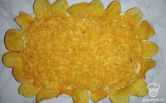 Нежный салат «Солнышко» — Рецепт с фото