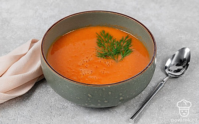 Подавайте с веточками укропа.