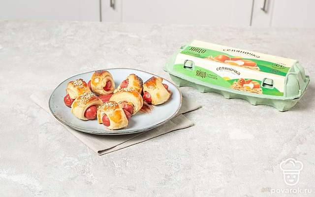 Мини-сосиски в тесте — Рецепт с фото