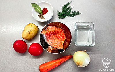 Подготовьте все ингредиенты. Разморозьте и промойте рыбу, удалите косточки.