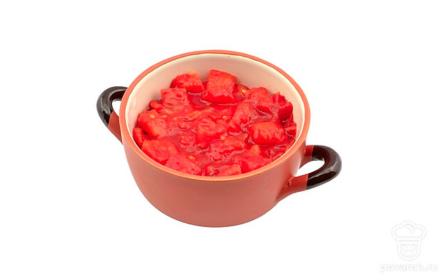 Консервированные помидоры кусочками — Рецепты с ингредиентом