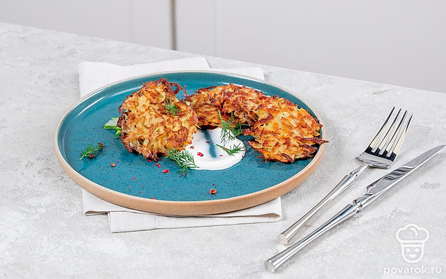 Драники без муки на сковороде — Рецепт с фото