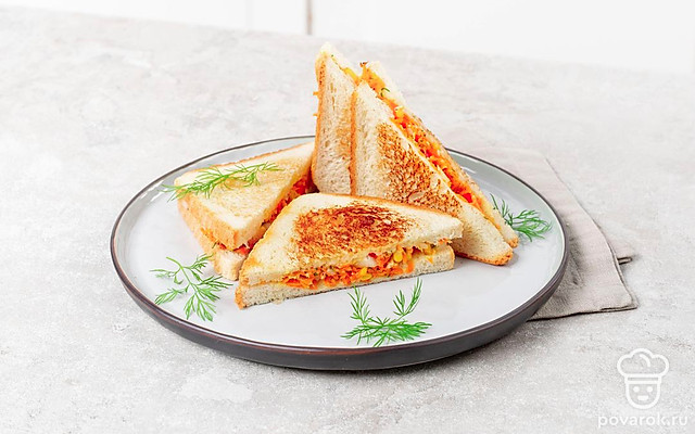 Сэндвич домашний — Рецепт с фото