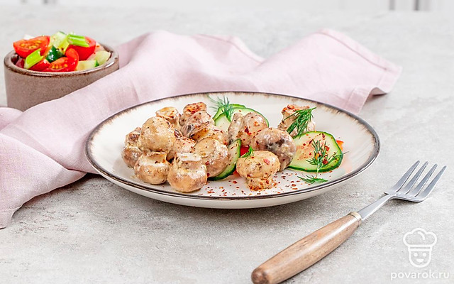 Шампиньоны, маринованные в майонезе — Рецепт с фото