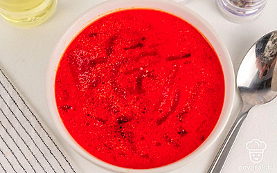 Свекольник готов. Приятного аппетита!