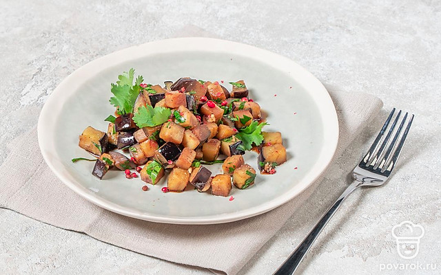 Баклажаны с чесноком — Рецепт с фото