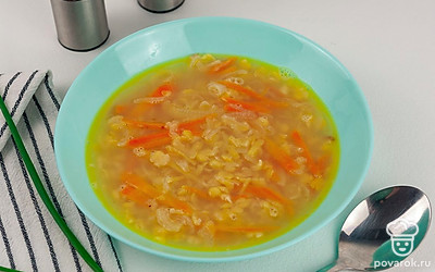 Гороховый суп с имбирем готов. Приятного аппетита!