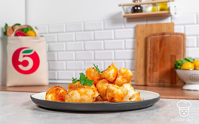 Цветная капуста в панировочных сухарях на сковороде — Рецепт с фото