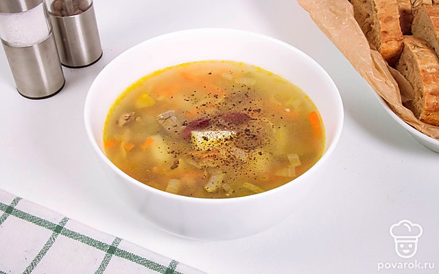 Рассольник с фасолью — Рецепт с фото