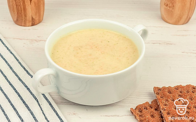 Суп-пюре из брокколи со сливками — Рецепт с фото