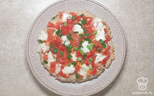 Пицца с основой из фарша — Рецепт с фото