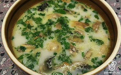 Получится вкусный сливочный суп.