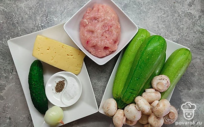 Выставьте все продукты по списку ингредиентов.