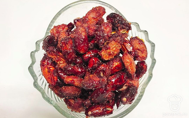 Полезный миндаль с сахаром и корицей — Рецепт с фото