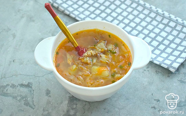 Щи на мясном бульоне с томатами — Рецепт с фото