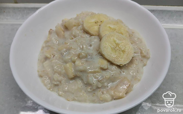 Овсяная каша с бананом — Рецепт с фото