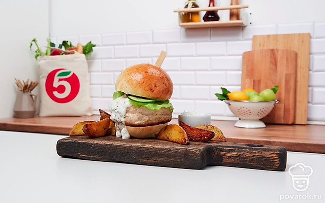 Греческий бургер — Рецепт с фото