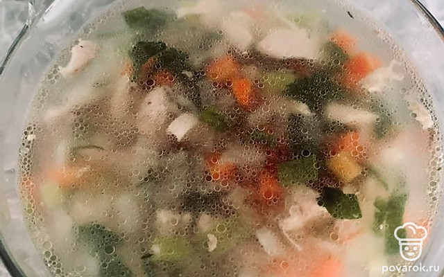 Простой полезный куриный суп — Рецепт с фото