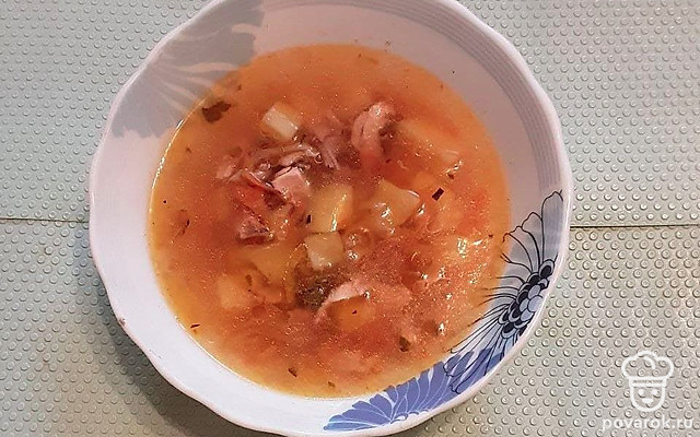 Куриный суп с малосольными огурцами — Рецепт с фото