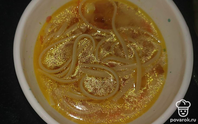 Суп куриный с лапшой и овощами — Рецепт с фото