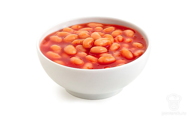 Консервированная белая фасоль в томатном соусе &mdash; Рецепты с ингредиентом