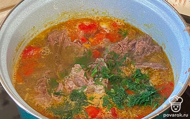 Суп с чечевицей и говядиной — Рецепт с фото