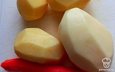 Овощи помыть, почистить. 