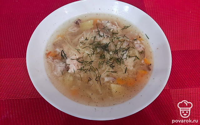 Куриный супчик с вемишелью — Рецепт с фото