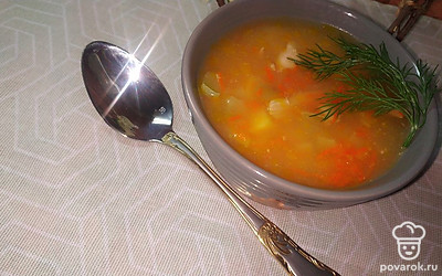 Подавать в горячем виде со свежей зеленью.