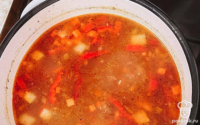 Лагман с овощной смесью — Рецепт с фото