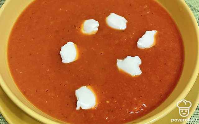 Томатный суп — Рецепт с фото