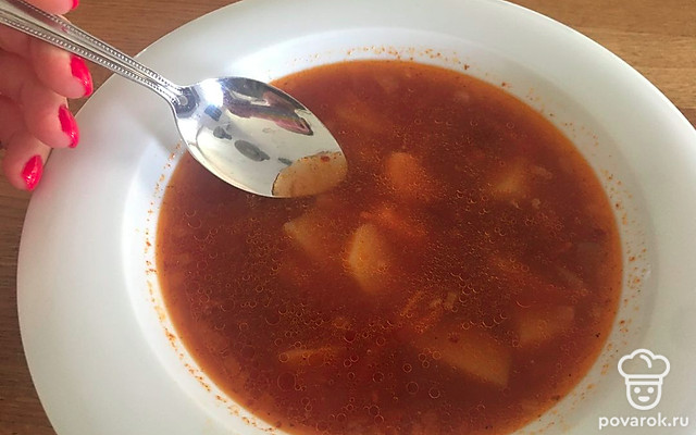 Фасолевый суп — Рецепт с фото