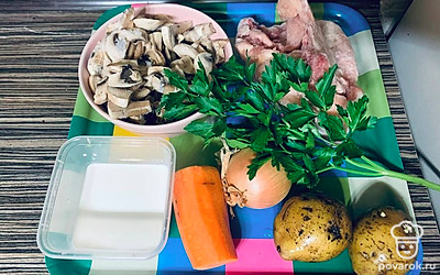 Подготовьте все ингредиенты.